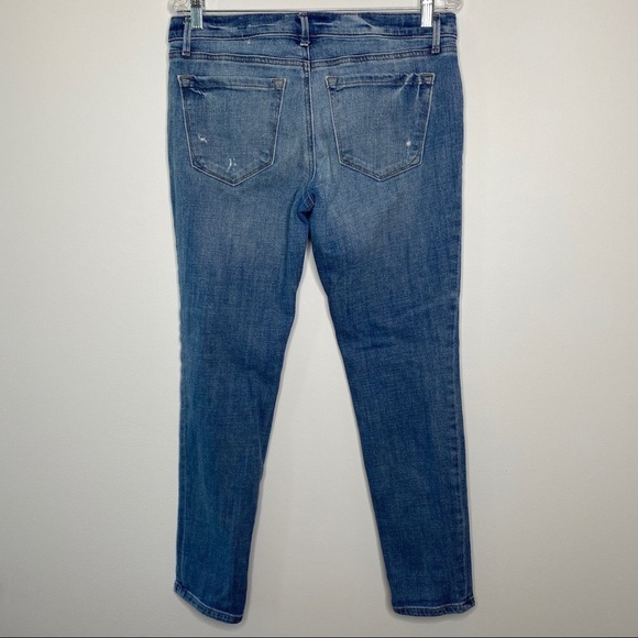 LOFT Relaxed Skinny Distressed Jeans - Picture 2 of 10